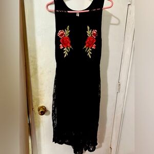 Black XL dress, worn once to wedding, no known issues.